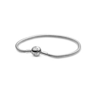 Pandora Silver Snake Chain Bracelet Size 6.75